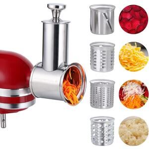 Stainless Steel Slicer Shredder Attachment for Kitchenaid Mixer